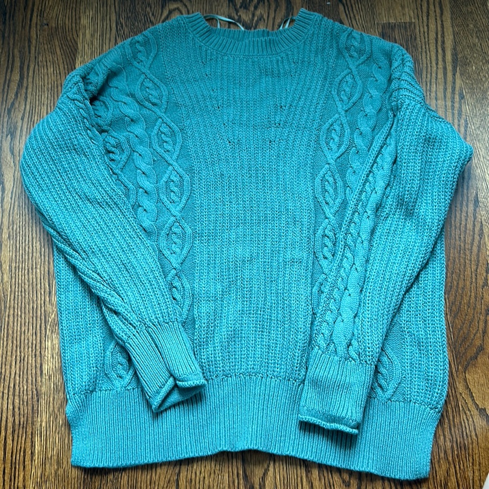 Green/Teal Knit Sweater